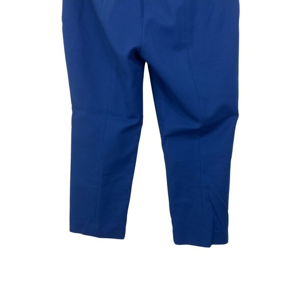 Adrianna Papell Womens Royal Blue Cropped Dress Pants Size 12 Cotton Blend - Picture 10 of 10